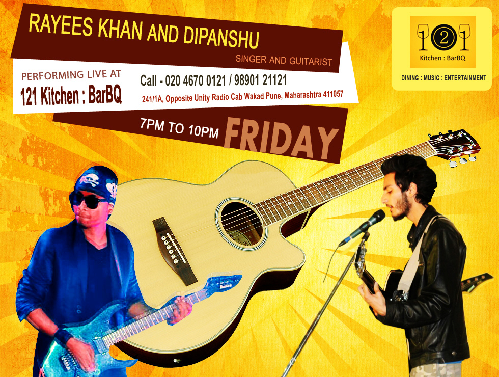 Pune Events - 121 Kitchen : BarBQ: Guitar Night