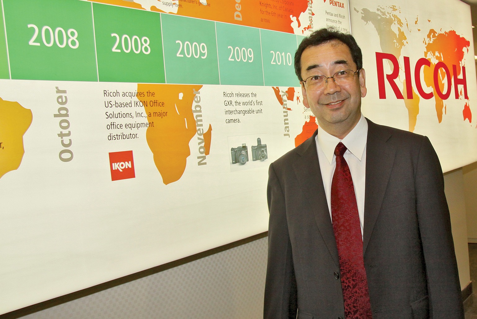 Ricoh’s stand plush with new machines