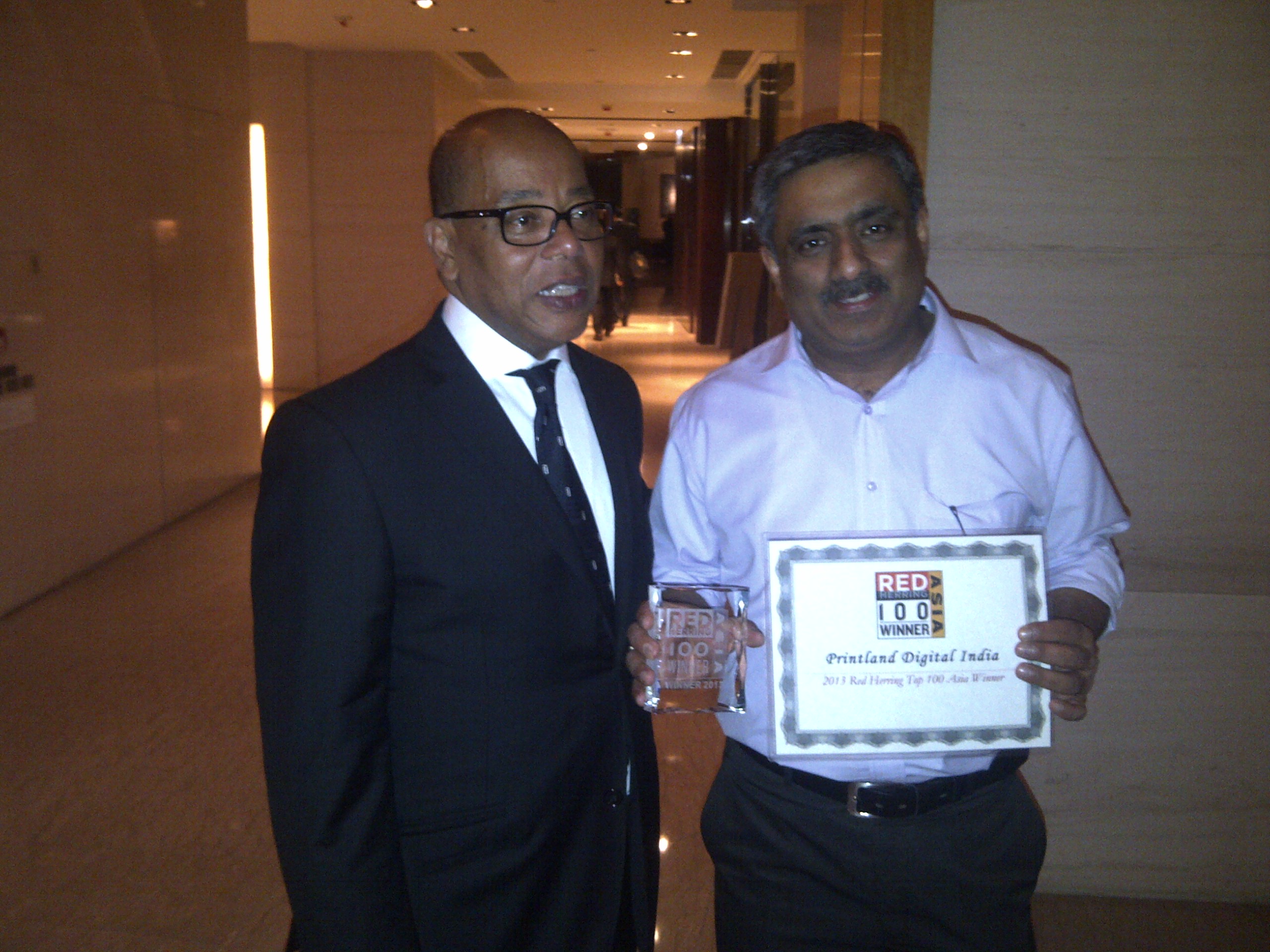 Printland bags Red Herring Top 100 Asia 2013 award