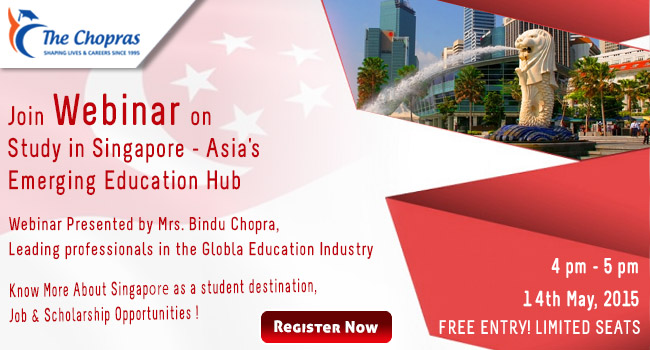 Webinar on Study in Singapore – Asia’s Emerging Education Hub