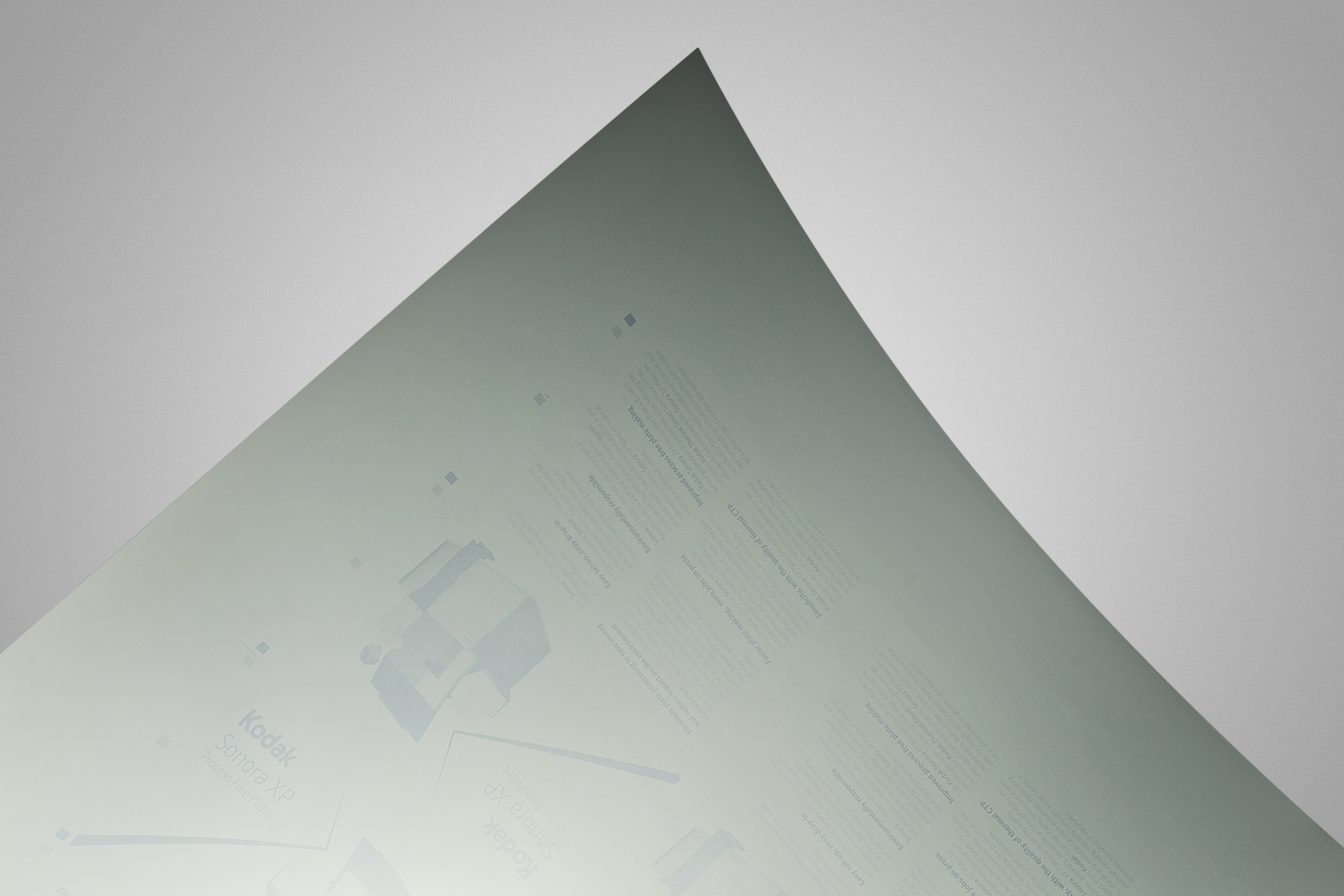 Kodak Sonora process free plates