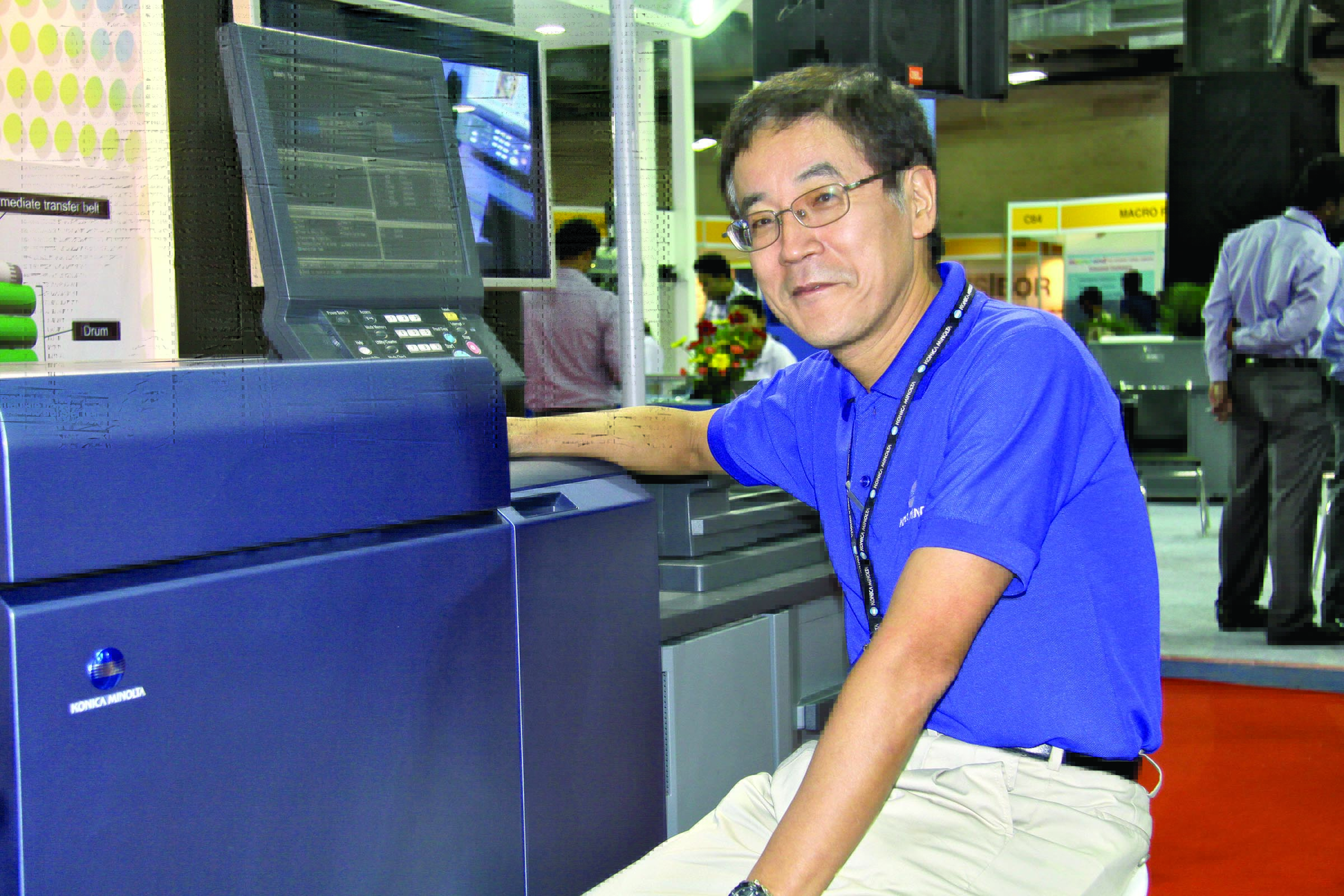 “20% of our sales is monochrome,” says Tadahiko Sumitani