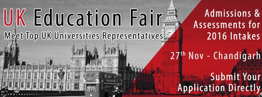 Upcoming UK Education Fair in Chandigarh for 2016 Intakes Hosted by The Chopras