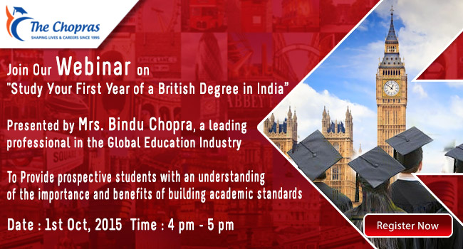 The Chopras Webinar to Study 1st Year of UK Degree in India