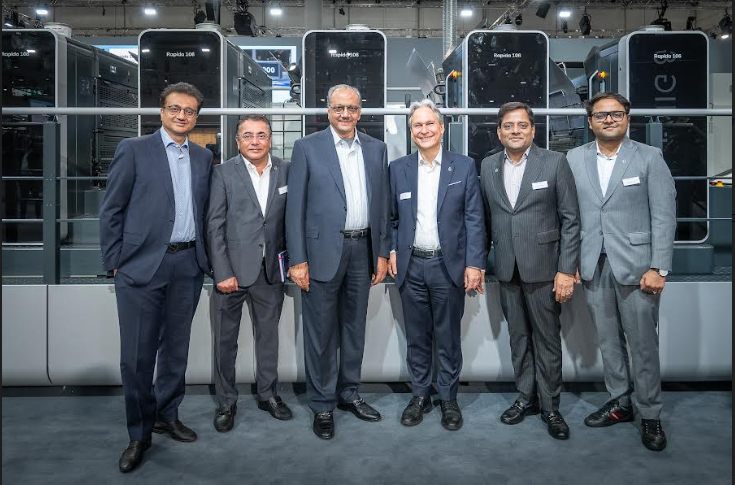 Koenig & Bauer Rapida 105-7+C printing press installed at MK PrintPack facility in Daman for high-efficiency conventional and UV packaging production within Parksons Packaging operations