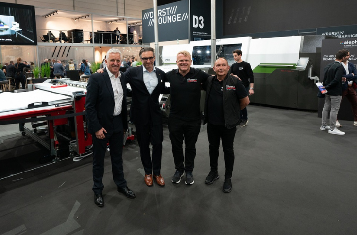 Durst large-format digital printing systems installed at Titchfield Group’s Cardiff production facility for high speed sustainable poster, billboard, and out-of-home advertising applications