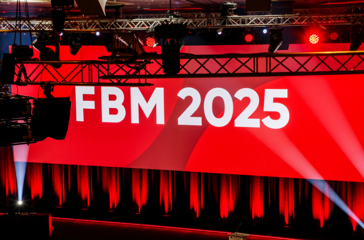 Crowded halls at the Frankfurt Book Fair 2025 featuring international publishing booths, visitors exploring books and exhibitions, and sessions discussing literature, AI, and global publishing trends