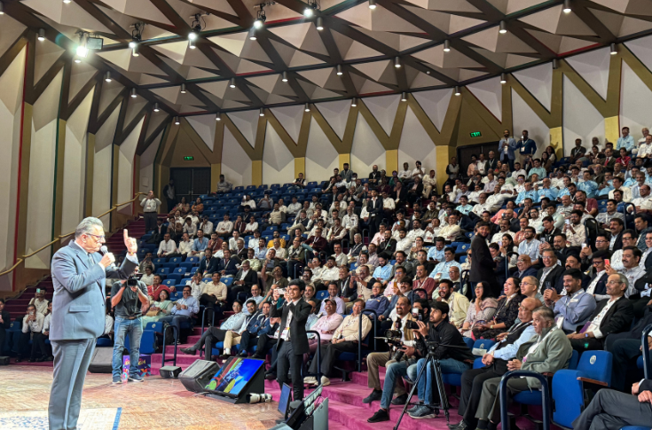 Industry leadership summit PS25 featuring keynote talks and panel discussions with Anand Kripalu, Bharat Goenka, Neelandra Singh, and KBS Anand, focusing on innovation, branding, AI transformation, and leadership strategies in business and the printing industry