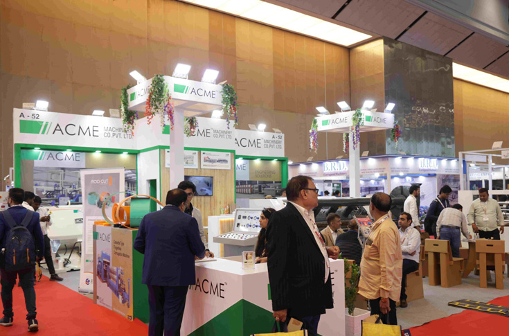 Corru Pack Print India 2026 exhibition featuring corrugated packaging machinery, live demos, box-making and printing technologies, industry networking, and global exhibitors in India’s packaging sector