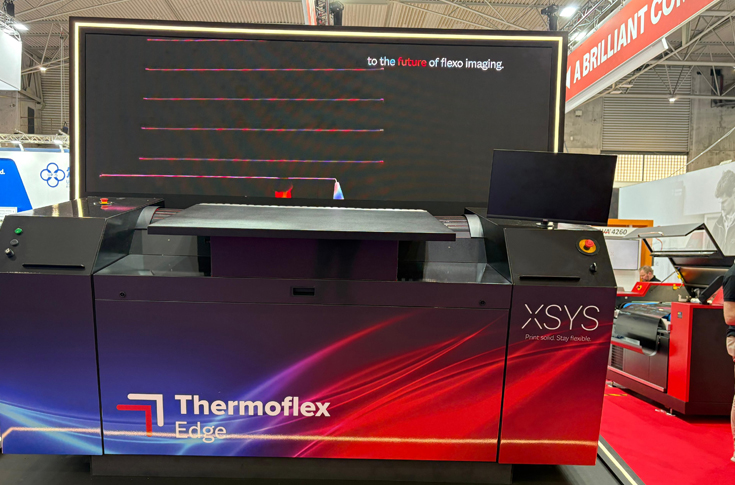 Flexo printing plates and prepress equipment displayed at international packaging expo