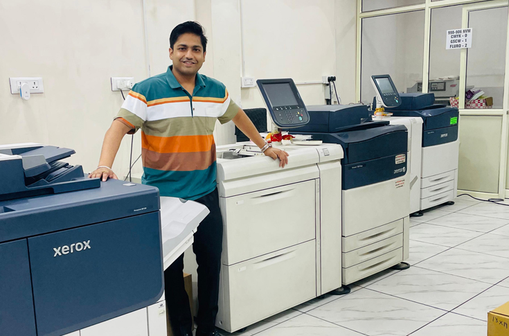 Sivya Solutions in Meerut installs the Xerox Versant 280 for digital printing of educational materials, books, stickers, packaging labels, and customised commercial print jobs