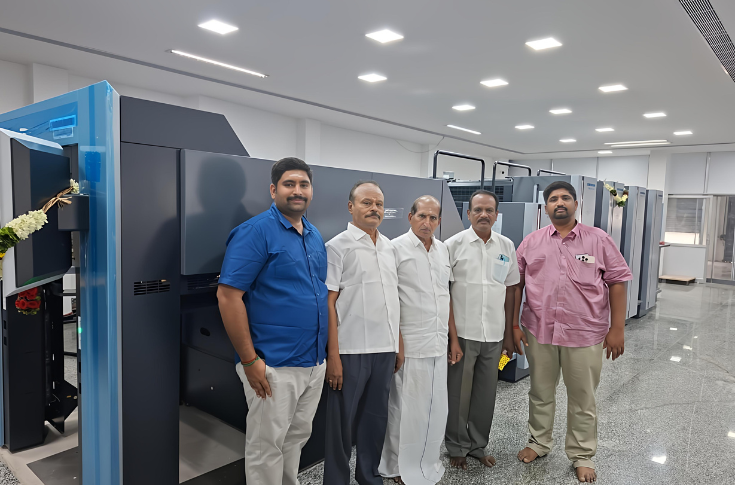 Heidelberg Speedmaster CX 75 printing press producing high-quality carton packaging