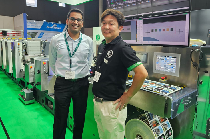 Modular label printing press combining offset, flexo, gravure, and digital units