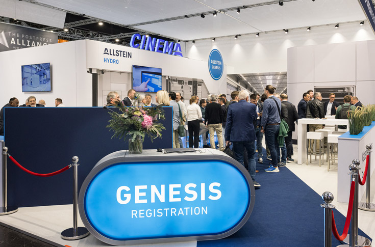 Industry feature on Allstein Genesis flexographic printing system demonstrating fully automated print production workflow, including automatic cleaning of aniloxes, ink and blade changes, predictive maintenance, and 24/7 operation designed to reduce manual labour and improve consistency in flexo printing