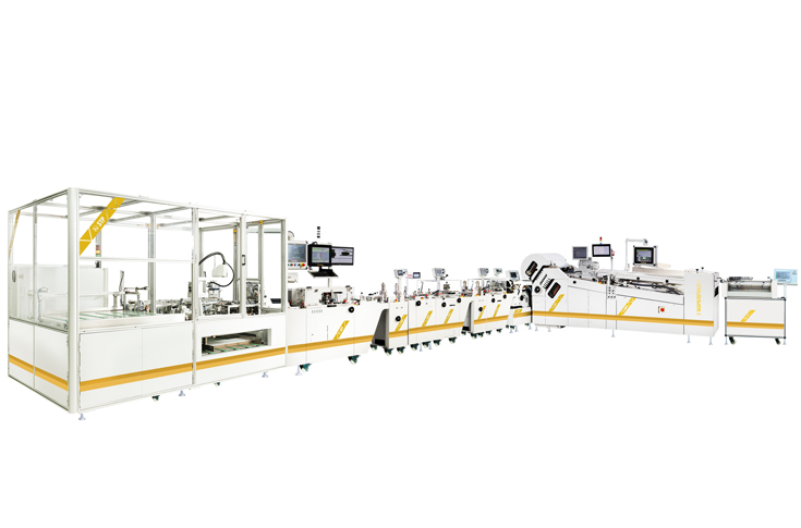 Pratham Technologies showcasing automated outsert system, glue detection, and quality control innovations for efficient print and packaging operations