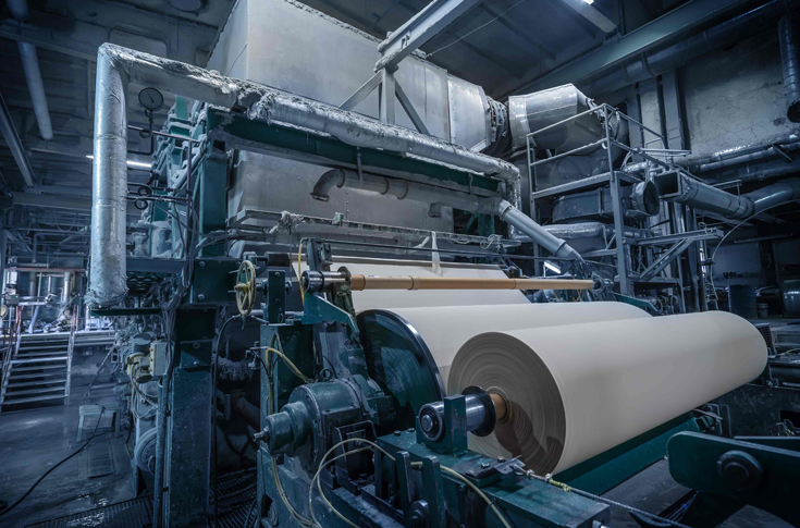 Indian paper industry data visualization showing rising paper imports from ASEAN countries, increasing trade volumes, and impact on domestic paper mills and manufacturing capacity utilization in FY24