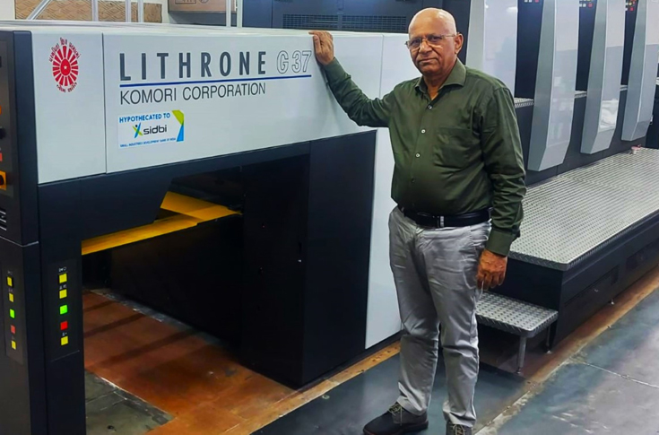 Capital Offset, founded in 1991, is a Gujarat-based offset printing company led by CEO Ramesh Patel, specialising in high-quality printing and production of government and commercial projects, with around 80% of its work dedicated to various departments of the Government of Gujarat including Science & Technology, Sports, Industries & Mines, and Tourism. With a skilled team of 60 professionals, the company produces magazines, booklets, manuals, directories, and marketing collateral using advanced Komori Lithrone G37 and Lithrone G26 presses, known for high-speed, precision printing and versatility across a wide range of paper thicknesses, supported by strong after-sales service from Komori India
