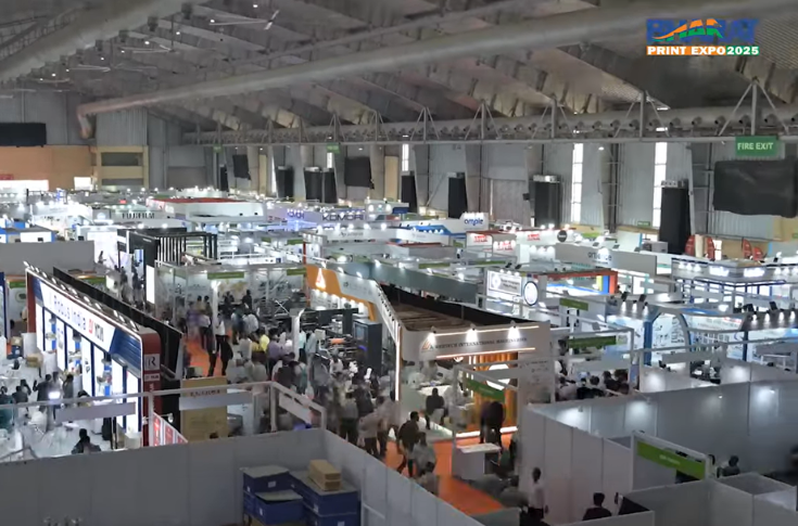 Industry roadshow event banner or gathering organized with printing professionals across Tamil Nadu, highlighting outreach across multiple printing hubs supported by TMPF and MPLA