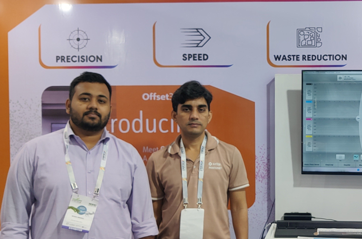 X-Rite Offset360 colour management system with eXact spectrophotometer used for automated colour control and measurement in print production