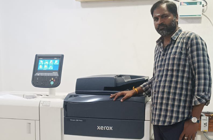 Print Dots team with the Xerox V280 digital press, improving short-run book and catalogue printing with faster production and offset-like print quality
