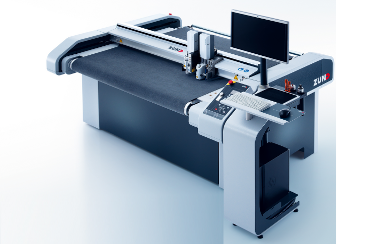 Zund India showcasing Swiss precision digital cutting system and productivity software solutions at Pamex exhibition, marking 40 years of Zund innovation in automated cutting technology
