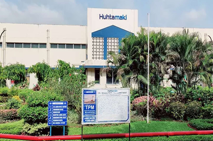 Huhtamaki India flexible packaging facility showcasing ISCC PLUS certification for sustainable production using circular raw materials such as polyethylene, polypropylene, and PET under mass balance control systems