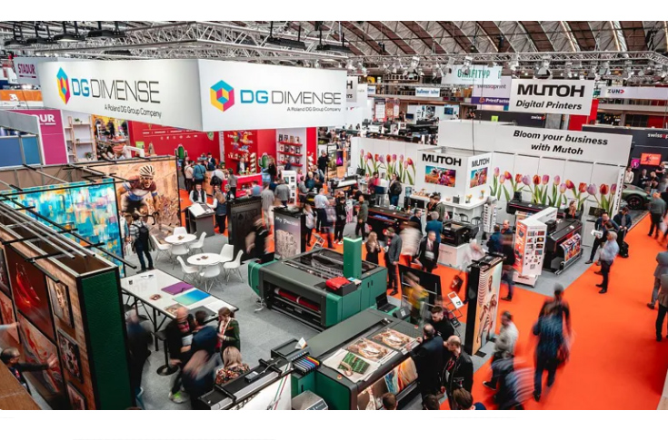 FESPA sustainable print exhibition event management highlighting ISO 20121 certification, waste reduction, energy efficiency, carbon reduction initiatives, and eco-friendly trade show operations in the printing industry