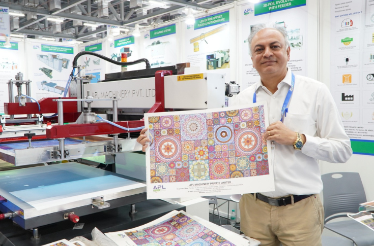APL Machinery screen printing and foil systems at Bharat Print Expo 2026 Chennai