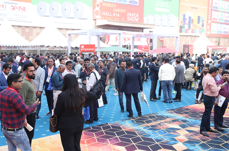 Paperex 2025 conference showcasing paper and packaging industry innovations, sustainability discussions, and exhibition of pulp and paper technologies