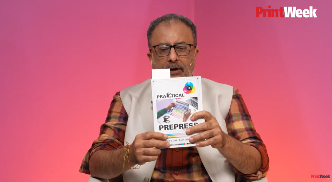 Collection of printing and packaging industry books featured by Ramu Ramanathan