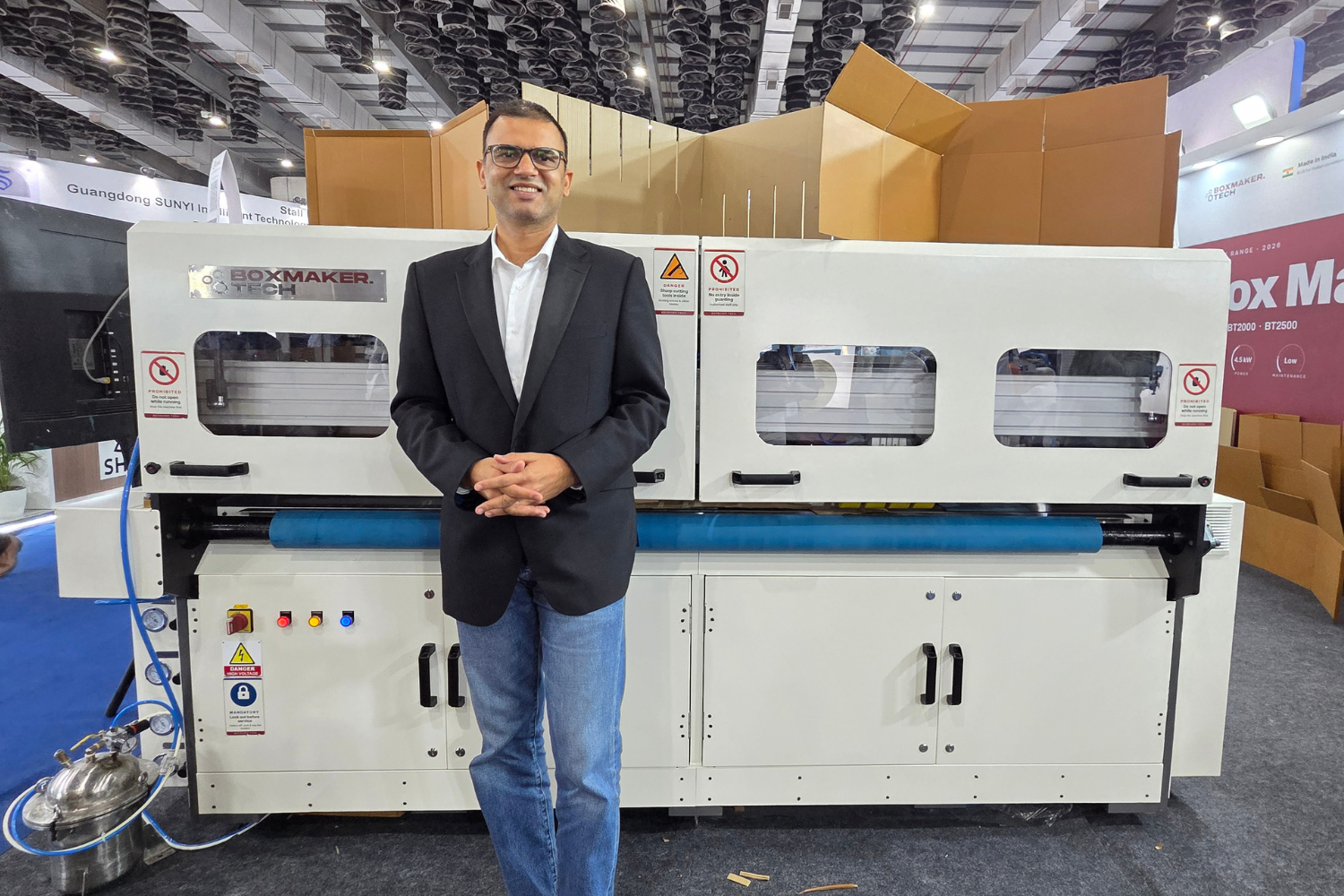 Boxmaker Tech showcases BT-2000 box maker at IndiaCorr