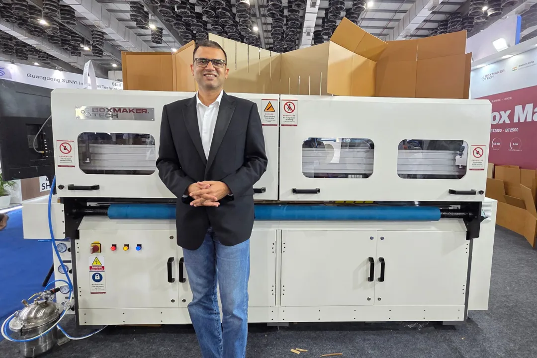 Indian Column Box Boxmaker Tech showcases BT-2000 box maker at IndiaCorr