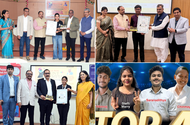 Regional winners Sakshi Sonawane, Nitish Kumar, and Ruchi Kumari join south zone’s top talent for the 7th Print Olympiad finale