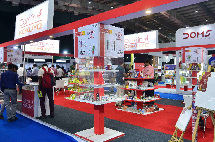Paperworld India and Corporate Gifts Show exhibition featuring stationery, office supplies, sustainable paper products, educational tools, and customised gifting solutions displayed by over 340 exhibitors across a large trade show space