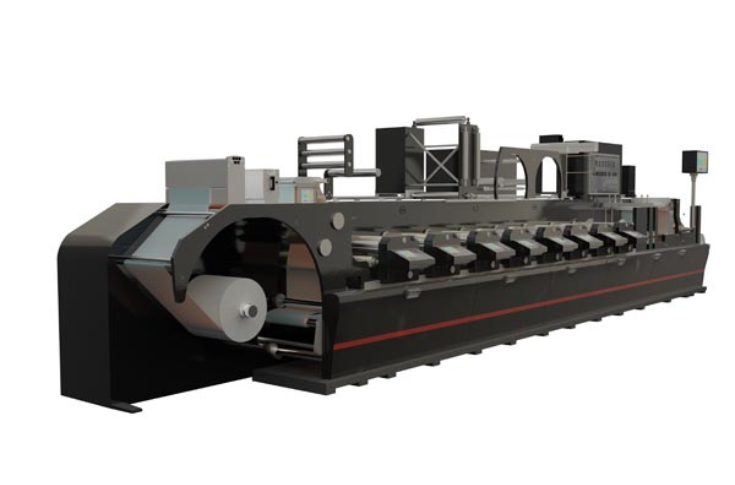 Webtech International Machineries showcasing fully servo flexo press at PrintPack 2025, designed for label and flexible packaging printing with servo automation, precision registration, and sustainable energy-efficient production systems