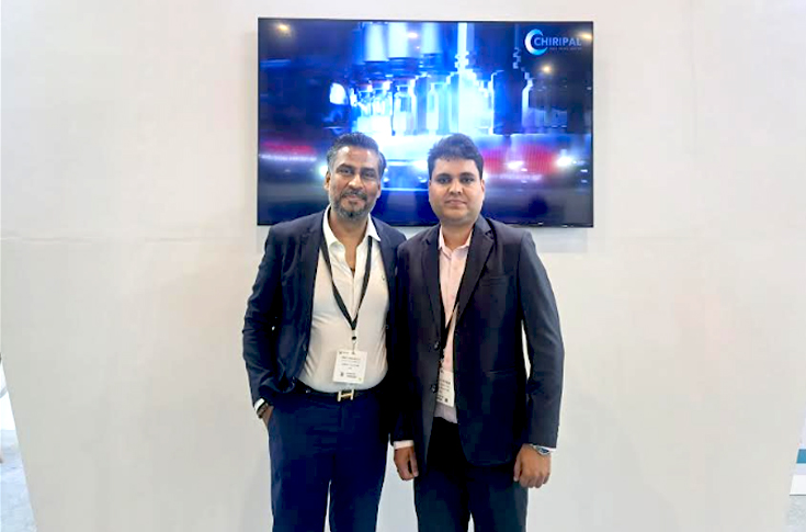 Chiripal Group presents in-mould labels, pressure-sensitive labels, face-stock labels, and release liners at Labelexpo India 2024, with plans to double production capacity and expand coating infrastructure to meet growing demand for sustainable packaging materials