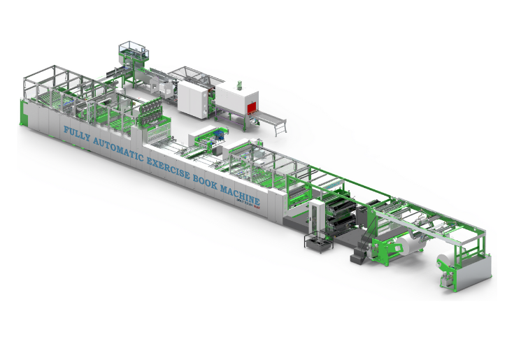 Advanced printing, sheeting, and binding machines from Line O Matic displayed at drupa