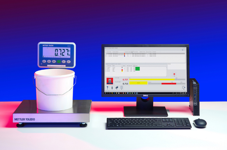 Weldon Celloplast facility showcasing GSE Colorsat ink dispensing system used for precise ink blending in label printing, improving colour consistency, reducing waste, and supporting sustainable production workflows