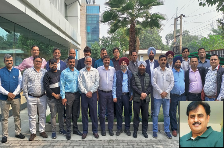 IPAMA governing council members after election results announcement in Noida, featuring newly appointed president, vice presidents, general secretary, and committee heads for PrintPack India 2025