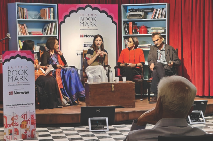Jaipur BookMark 2025 literary and publishing event featuring discussions on multilingual publishing, Tamil literature, translation practices, and global authors, held alongside the Jaipur Literature Festival with participation from over 10 countries