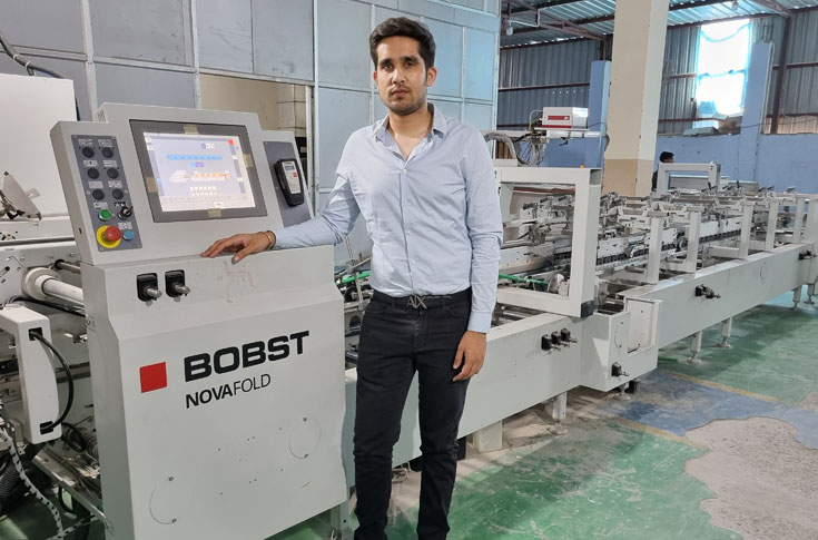 Transpack operating the Bobst Novafold 110 A2 for high-quality corrugated and folding carton production
