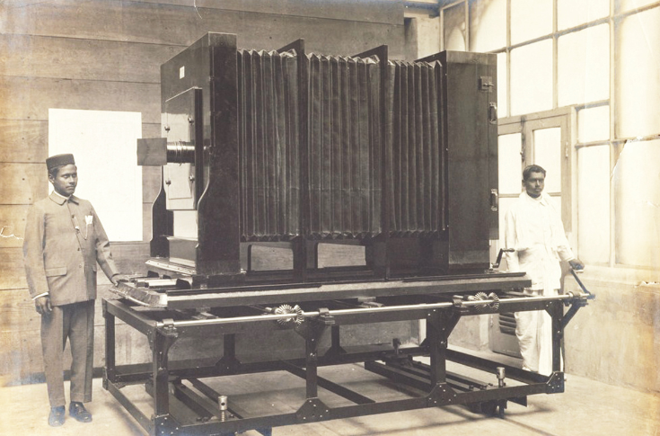 Historical depiction of printing illustration techniques, including woodblocks and photogravure, highlighting early halftone experiments and the contributions of Upendrakishore Ray Chaudhuri in India