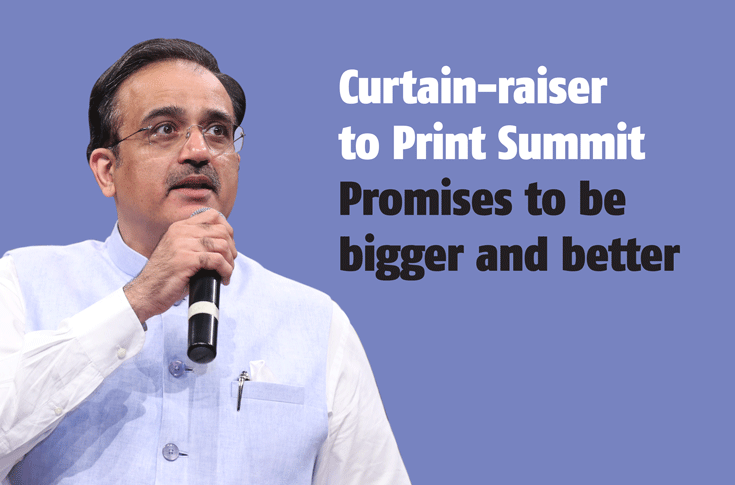 Faheem Agboatwala speaking about Print Summit 2025 highlighting industry innovation, inspiration, and future trends in the graphics arts, print, and packaging sector