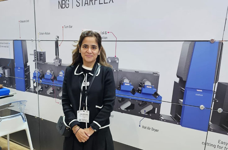 Interview highlighting flexo printing technology capabilities including extended color gamut printing, automated registration control, inline inspection systems, and sustainable printing solutions for modern packaging production