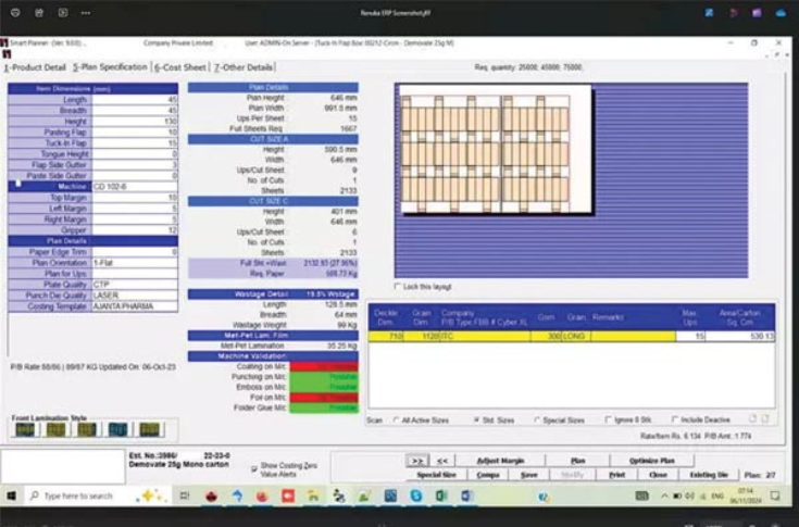Renuka Softec showcasing chatbot solution and ERP systems at PrintPack 2025, highlighting 24/7 customer support automation, improved response times, and digital management tools for packaging industries including cartons, labels, and pharma applications