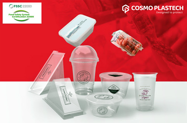 Cosmo First achieves FSSC 22000 certification for food packaging, ensuring compliance with ISO 22000 standards, improved food safety management, allergen control, and enhanced quality systems in rigid packaging operations