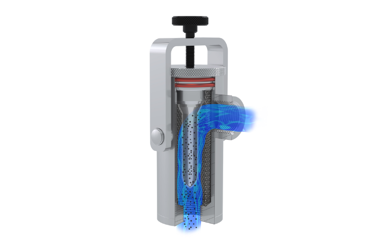 Royal Coat MIIS-V3 process viscometer installed on printing and coating equipment for accurate viscosity control and colour consistency