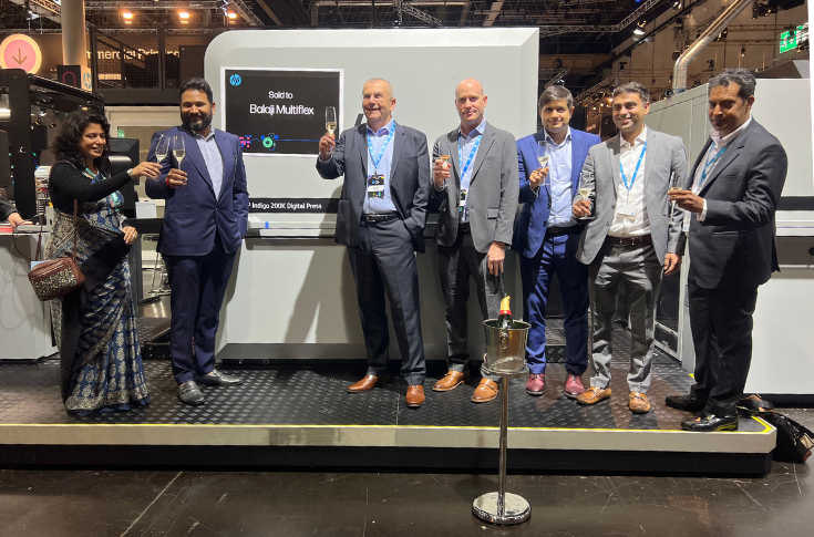 HP Indigo 200K digital flexible packaging press installed at Balaji Multiflex facility in Rajkot, supporting sustainable customised packaging production for start-ups and consumer brands