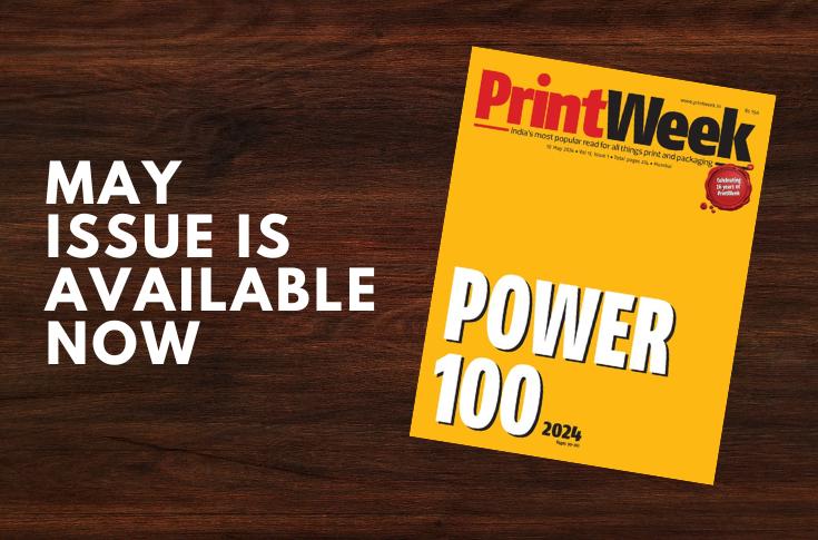 PrintWeek Power 100 2024 issue featuring industry leaders in print, packaging, and publishing, with coverage of Drupa 2024 preview, Bindwel innovations in bookbinding, and Indian print industry highlights