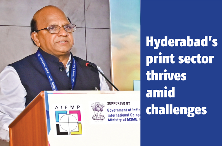 C Ravinder Reddy, president of Telangana Offset Printers Association (TOPA), speaking about the transformation of the print industry in Telangana, focusing on economic shifts, industry growth, and evolving opportunities in the regional printing sector